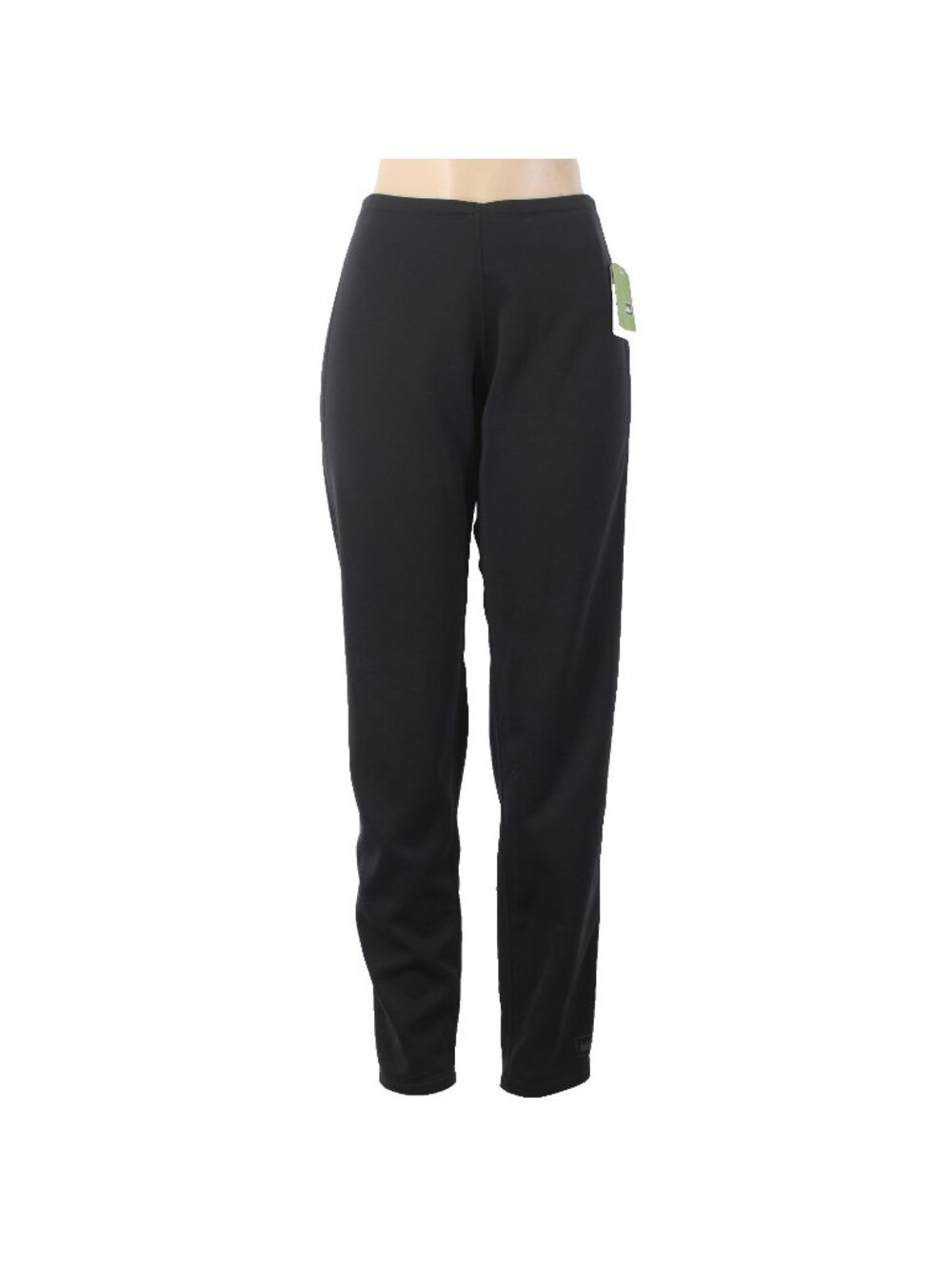 Rei AW Pant NEW Sz L x 31 Black Elastic Waist Straight Leg Poly Nylon AW Pant